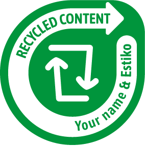 Recycled content logo_Estiko Packaging Solutions