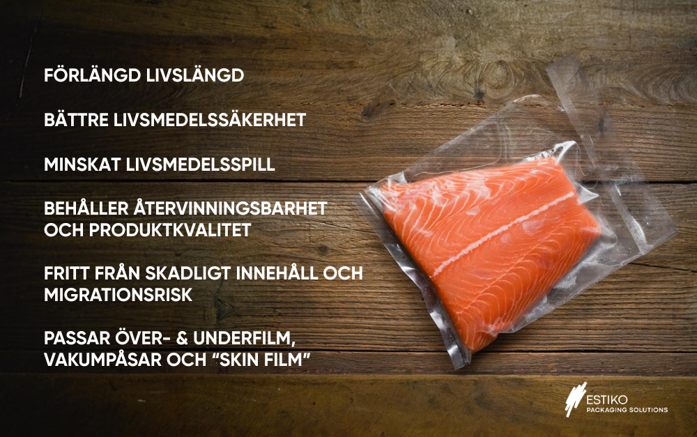 Estiko och GCP Technology lanserar livsmedelsklassade förpackningar som förlänger hållbarheten